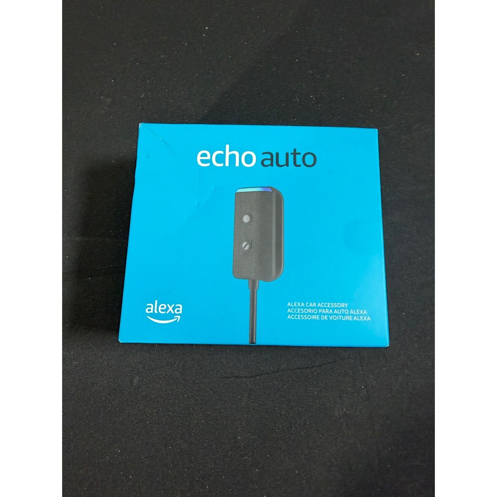 Amazon Echo Auto 2nd Gen NIB Black Alexa Car Accessory G2R8WD Bluetooth